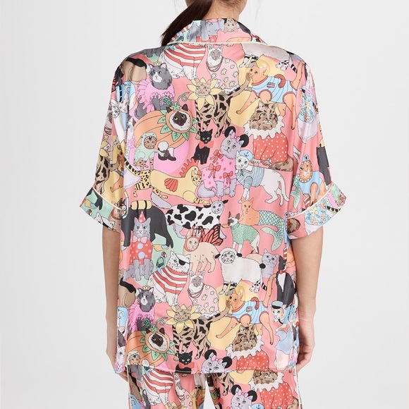NWT • Karen Mabon • Fancy Dress Cats Pajama Top • Size L • - Picture 12 of 12